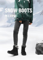 Botas de nieve, zapatos de algodón cálidos, engrosados de terciopelo para mujer, impermeables y antideslizantes - details 0