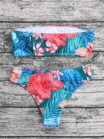 Bikini sexy impreso, comercio exterior, moda mujer, traje de baño de poliéster dividido - details 40