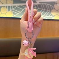 Llavero de pez payaso con correa para la muñeca, decoración de bolso cosido a mano, colgantes de dibujos animados de pez payaso, baratija, colgante de llave de dibujos animados de Anime con corazón para chica - details 8