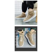 Zapatos de Skate para Hombre Calzado Deportivo Rojo de Gamuza Zapatillas Antideslizantes con Plataforma para Exteriores - details 4