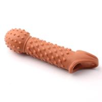 Funda extensora de condón reutilizable Leten para placer sexual, dura, rugosa y grande para hombres, retrasa la eyaculación - details 10