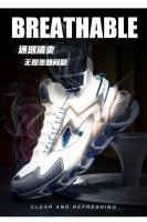 Zapatillas de ocio versátiles para hombre, zapatos deportivos ligeros y cómodos para caminar, zapatos para correr con hoja de grafiti a la moda, calzado masculino - details 10