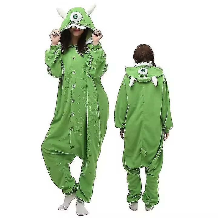 Mono de Monstruo XXL Pijama de Dibujos Animados para Adultos Ropa de Hogar de Fiesta de Cosplay de Halloween - 1