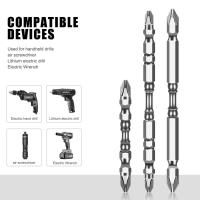 Juego de puntas de destornillador de doble cabeza, llave eléctrica de cabeza de lote con mango Hexagonal de acero de aleación de 65mm/110mm, 10 Uds. - details 8