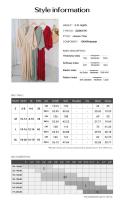 Vestido holgado con cuello en V, elegante y de temperamento primaveral/veraniego para la primavera/verano 2024 - details 0