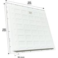 Pack 4x Panel LED 60x60cm 48W, CCT (Selector de Color Blanco Calido, Neutro y Frio), 5000 Lúmenes, Driver incluido - details 4