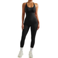 Mono ajustado para mujer, mono deportivo informal para todas las estaciones, ropa deportiva ajustada sin mangas, mono todo en uno, ropa para mujer - details 8