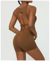Monos de Yoga SVEIC Ajuste Ajustado para Entrenamiento de Baile de Espalda Desnuda - details 7