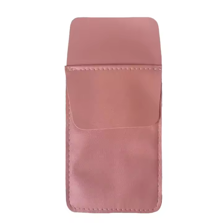 Bolsa de cuero de doble capa para bolígrafos, Protector de bolsillo para lápices, portalápices, a prueba de fugas, suministros de Hospital y oficina, 2 piezas - 1