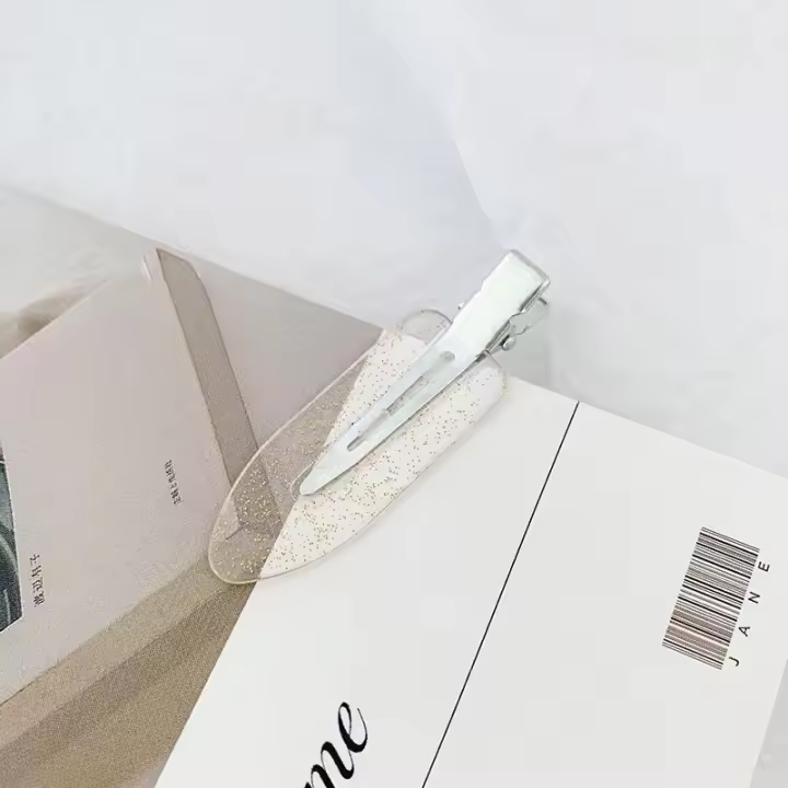 Juego de pinzas para el cabello con purpurina, regalo de San Valentín, accesorios de moda para el cabello para mujer, tocados minimalistas adecuados para cabello grueso, decoraciones de estilo para fiestas, decoración de ropa diaria, regalos para esposa - 1