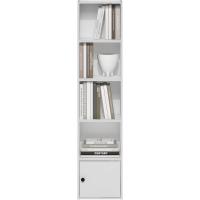 Biblioteca de 5 Niveles con 1 Puerta de Almacenamiento, Blanco - details 5
