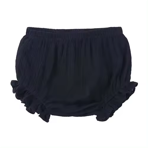 Pantalones cortos de verano para niñas, bombachos de algodón suave y lino, Color sólido, 6 a 24 meses, novedad de 2025 - 1
