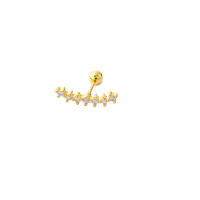2 uds corona de circonia cúbica tragus stud piercing conch, stud de cartílago de hélice pendiente de cristal joyas oído perforación 16g de acero inoxidable - details 12