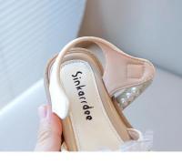 Sandalias de verano para niñas, zapatos de playa para niños con perlas y diseño de princesa, puntera abierta, suaves, antideslizantes, 2025 - details 14
