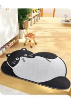 Felpudo de entrada con bobina impresa, alfombra de Material de PVC, antideslizante, oso, gato, perro, alfombrilla para puerta Delantera de cocina - details 8