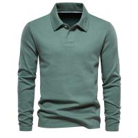 polos hombre manga larga ropa hombre día del padre Nuevo bordado Polo de manga larga para hombres Cuello vuelto Hombres Casual Negocios sociales Polos Camisa de golf de lujo Hombre - details 3