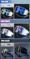 Scvcn-Photochromic Cycling Sunglasses for Man Blue Outdoor Sports Bike Glasses MTB Fishing Glasses Bicycle Goggles UV400 2lens - details 6