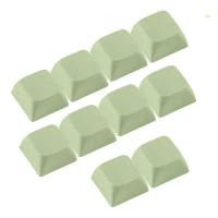 Juego de 10 Uds. De teclas en blanco PBT multicolor, instalación de teclado nical, 1U, XDcap, envío directo - details 2