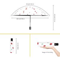 Paraguas plegables de verano a prueba de viento, impermeables, anti UV para mujeres y hombres automáticos - details 17