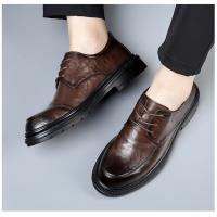 Zapatos de cuero de alta gama de cuero puro nuevo vestido de negocios de cuero transpirable casual - details 17