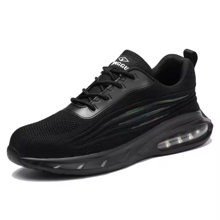 Los hombres de moda zapatos deportivos anti-smash anti-perforación flyknit ligero cómodo colchón de aire de amortiguación de choque zapatos deportivos zapatos para correr - 1