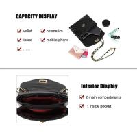 Mochila de Lujo Leten Diseño Retro Sólido de Color Cuero PU para Mujer Bolso Hobo Casual - details 3