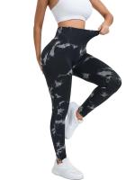 Pantalones de Yoga de Cintura Alta con Nudo de Melocotón Malla Deportiva de Cintura Larga Sin Costuras para Levantamiento de Abdomen y Glúteos en Mujeres - details 8