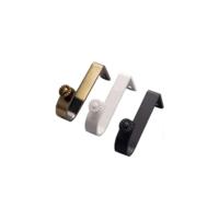 Soporte para Cortinas, 4 Piezas Soporte de Barra Colgante de Armario Acero Inoxidable Soporte del Montaje del Techo Extremo de Ducha Soporte para Barra de Brida sin Tornillos - details 11