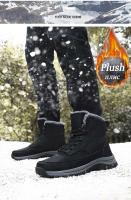 Nuevas zapatillas de deporte de cuero impermeables para la nieve de invierno, botas de senderismo al aire libre muy cálidas para hombres, zapatos de trabajo talla 39-48 - details 13