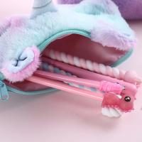 Estuche de Lápices Unicornio de Peluche Bolsa de Cosméticos Grande para Niñas - details 2