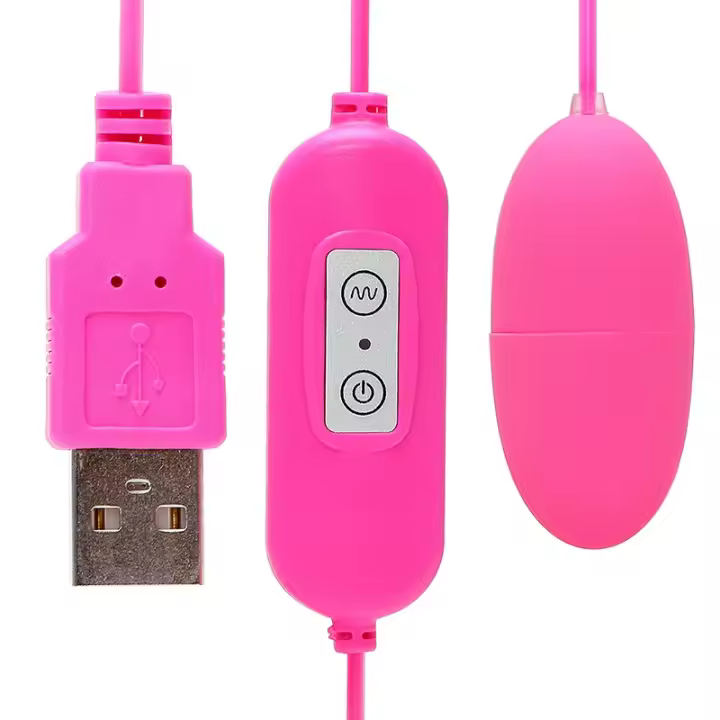 Doble Vibración USB Huevo 12 Frecuencias, Velocidad Variable, Impermeable, Juguetes para Adultos para Mujeres - 1