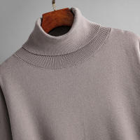 BGTEEVER-suéteres cálidos de manga larga para mujer, jersey de cuello alto y pantalones de pierna ancha de punto, trajes elegantes e informales, 2 piezas - details 27