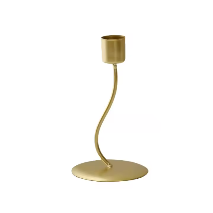 Soporte de Vela de Metal Irregular Pirámido de Boda y Fiestas para Mesa de Comedor - 1