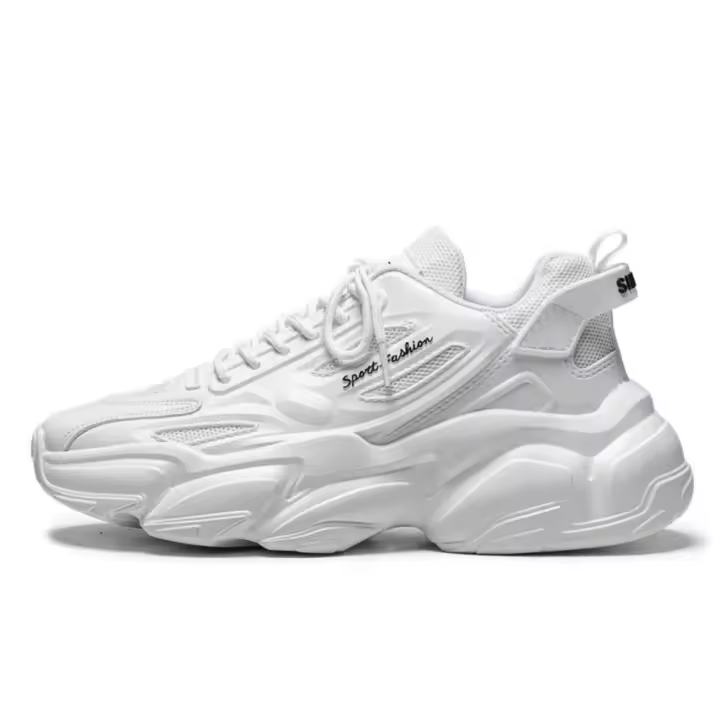 Zapatillas de Correr Casuales para Hombre Transpirables, Suela Gruesa, Versátiles para Todas las Estaciones, Antideslizantes, Zapatos Deportivos para Estudiantes - 1