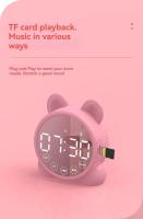 Nuevo Reloj despertador para niños, Altavoz Bluetooth, despertador para mesita de noche, espejo, temporizador de despertador - details 8