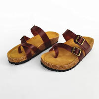 Zapatos de cuero para hombre y mujer, con suela suave antideslizante, tipo chanclas, para la playa, de verano. - details 5