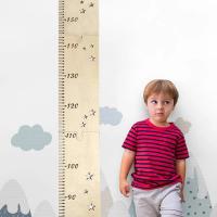 Escala de Crecimiento Nórdica de Madera para Niños 5 Hojas Medidor de Altura para Decoración de Habitación - details 3