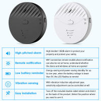 Sensor de Vibración para Ventanas y Puertas Inteligentes Sectyme Tuya WiFi 130dB Alarma de Seguridad para el Hogar Detector de Alarma de Ruptura de Vidrio - details 6