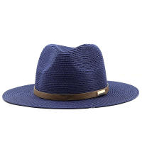 Sombrero de Sol de paja con correa para hombre y mujer, sombrero de ala ancha para vacaciones, playa, verano, UV, Panamá, venta al por mayor - details 6