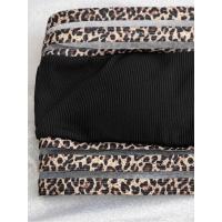 Traje de baño de 2 piezas para mujer, bañador de cintura alta con Control de barriga y estampado de leopardo, conjunto de Bikini con curvas, ropa de baño 2023 - details 5