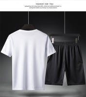 Pantalones cortos transpirables de verano para hombre Traje deportivo Camiseta - details 3
