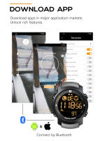 Reloj Deportivo para Hombres NORTH EDGE LAKER con Monitor de Ritmo Cardíaco Pasos Calorías Llamada Notificación 50m Impermeable Tecnología Inalámbrica - details 7