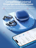 2025 SANLEPUS Auriculares Inalámbricos Bluetooth 5.4 | Oreja Abierta Ultra Ligeros para Deporte | Ideales para Correr/Gimnasio | 45h Duración | Compatible iPhone/Android/Xiaomi - details 8