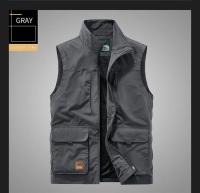 Chaleco Ligero para Hombre Estilo Sólido, Adecuado para Pesca, Senderismo, Uso Casual con Múltiples Bolsillos - details 3