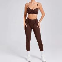 Traje de Yoga para Mujer de Cintura Alta Sujetador Deportivo Antiqueo Pantalones Fizz - details 24