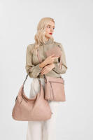 Bolso de hombro de piel sintética para mujer, conjunto de tres piezas, suave - details 42
