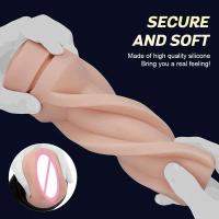 Leten Manual Copa de masturbación masculina de silicona realista vagina clítoris bolsillo coño ejercicio de resistencia productos para adultos juguete sexual para hombres mayores de 18 años - details 9