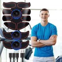 Masajeador de carga USB 8 para cintura, entrenamiento de músculos abdominales, masaje adelgazante y parches Fiess - details 5