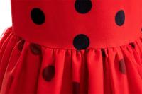 Vestido de princesa Cosplay de manga voladora de escarabajo pequeño para niñas, ropa de fiesta de cumpleaños y Halloween, disfraces de actuación de Marinette para niños - details 5