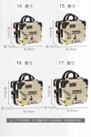 Bolsa de maquillaje pintada colorida para mujer, bolsa de aseo portátil de gran capacidad, bolsa de almacenamiento impermeable simple de viaje de mano de alto valor - details 8
